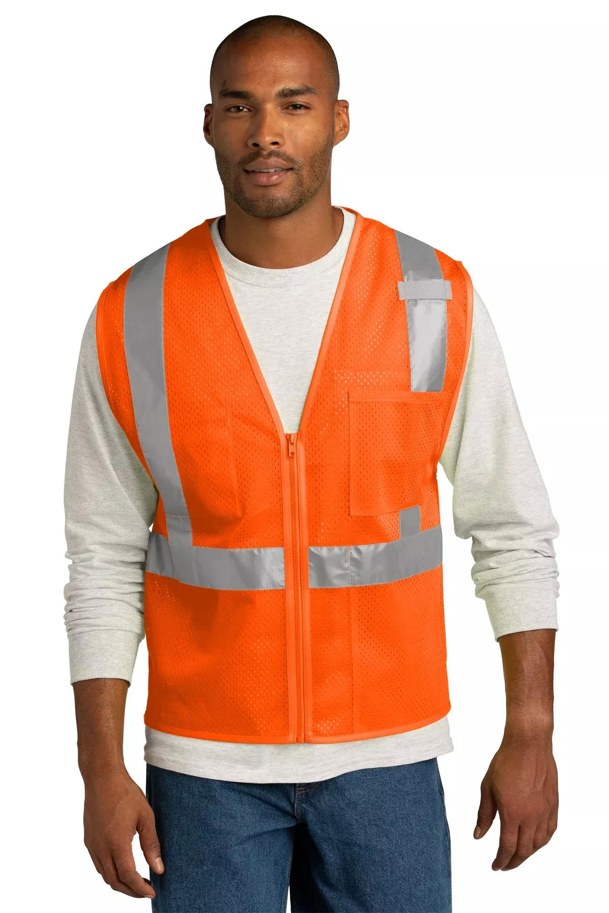 CornerStoneANSI 107 Class 2 Mesh Zippered Vest. CSV102