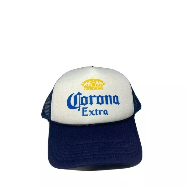 Corona Beer Hat. Corona Beer Trucker Hat. Mesh Back Hat.