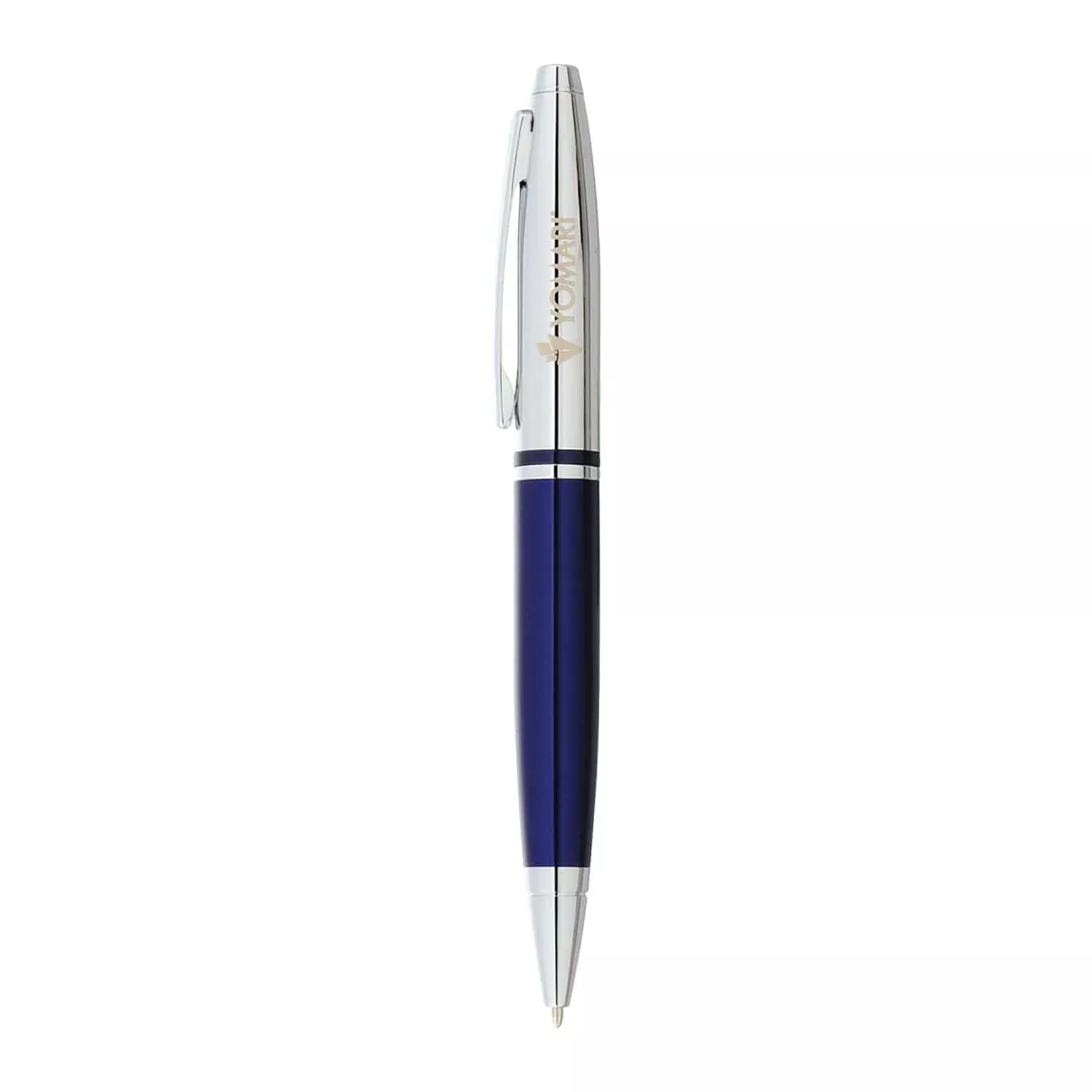 Cross - Calais Chrome & Blue Lacquer Ballpoint Pen