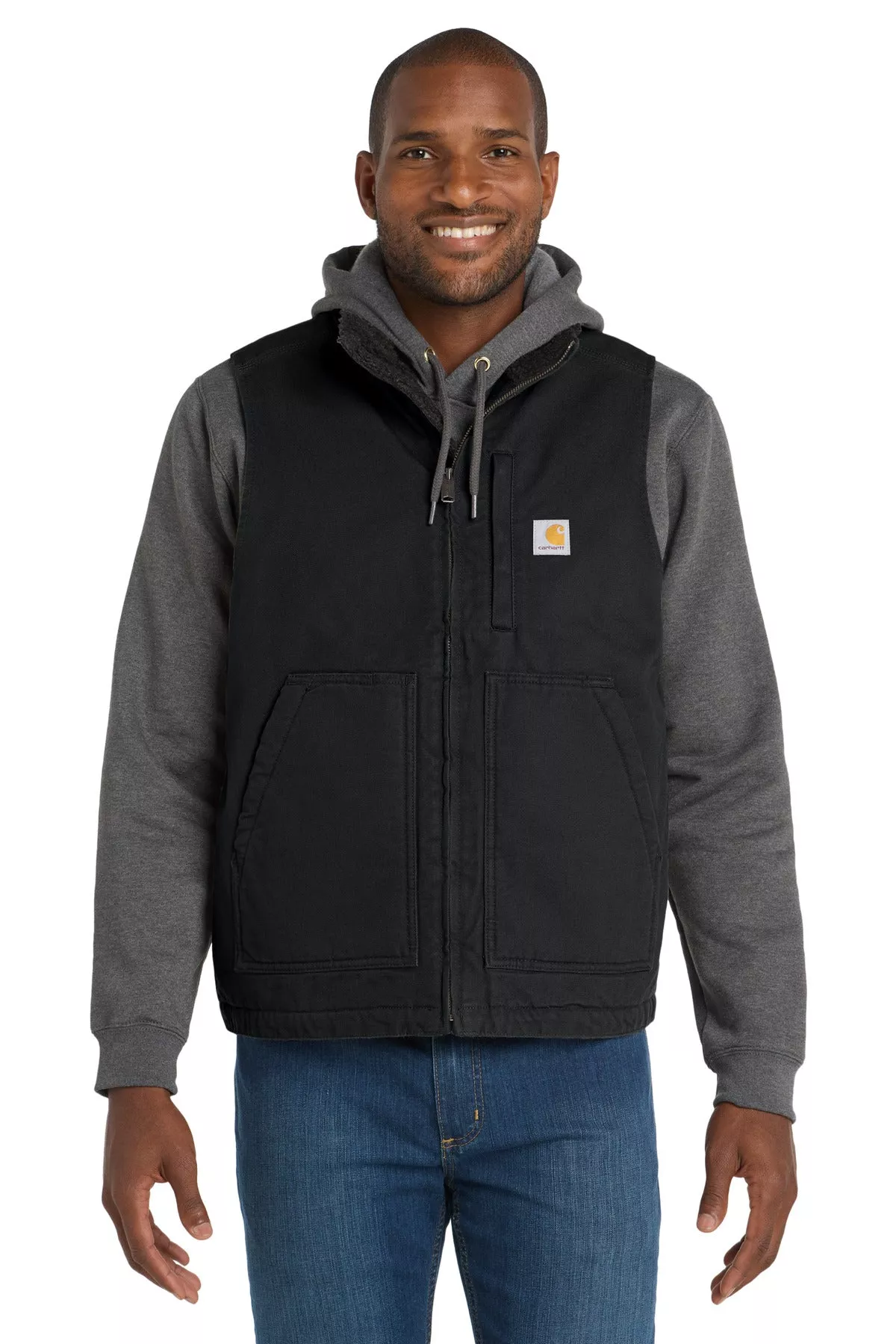 Custom Embroidered - Carhartt© Sherpa-Lined Mock Neck Vest CT104277