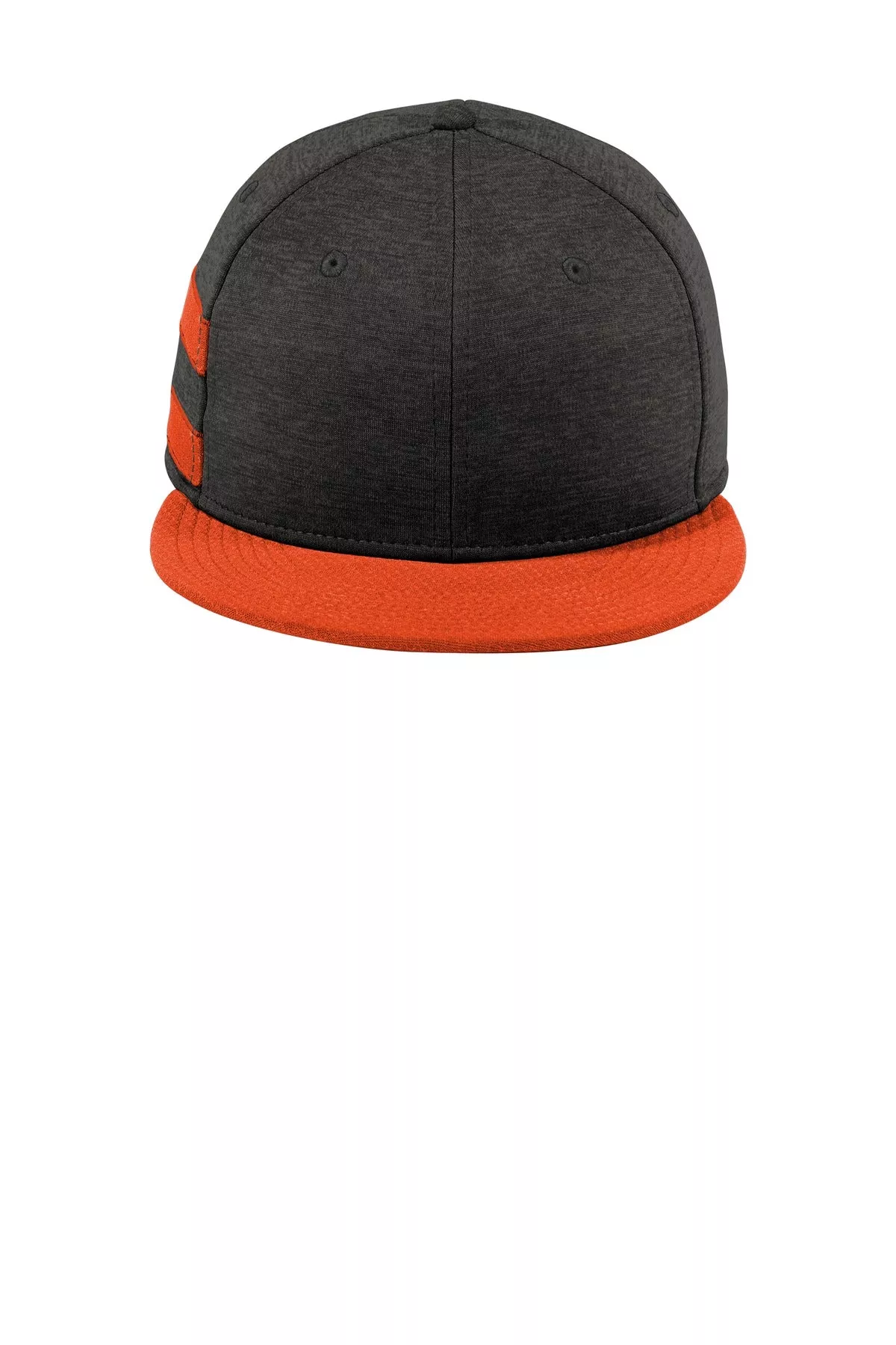 Custom Embroidered - New EraShadow Heather Striped Flat Bill Snapback Cap NE408