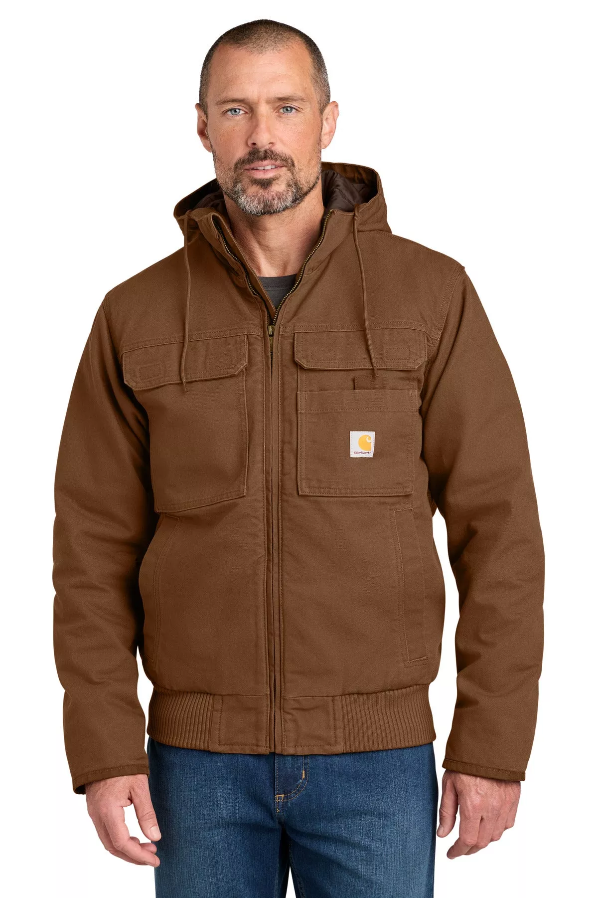 Custom Embroidered or DTF Printed - Carhartt Full Swing Washed Duck Active Jac CT106980