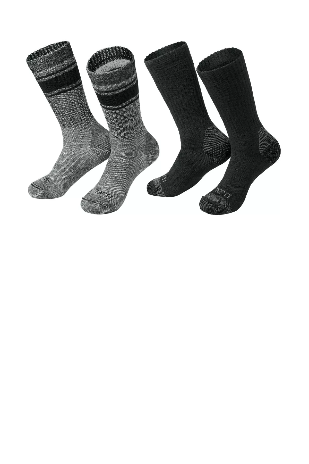 Custom Embroidered or DTF Printed - Carhartt Heavyweight Crew Sock (4-Pack) CTSC1054
