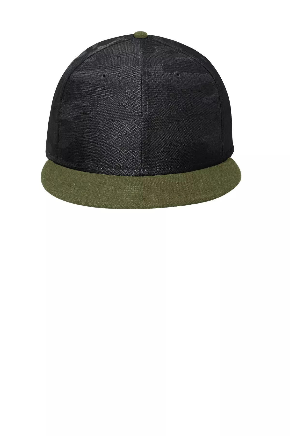 Custom Embroidered or DTF Printed - New EraCamo Flat Bill Snapback Cap NE407