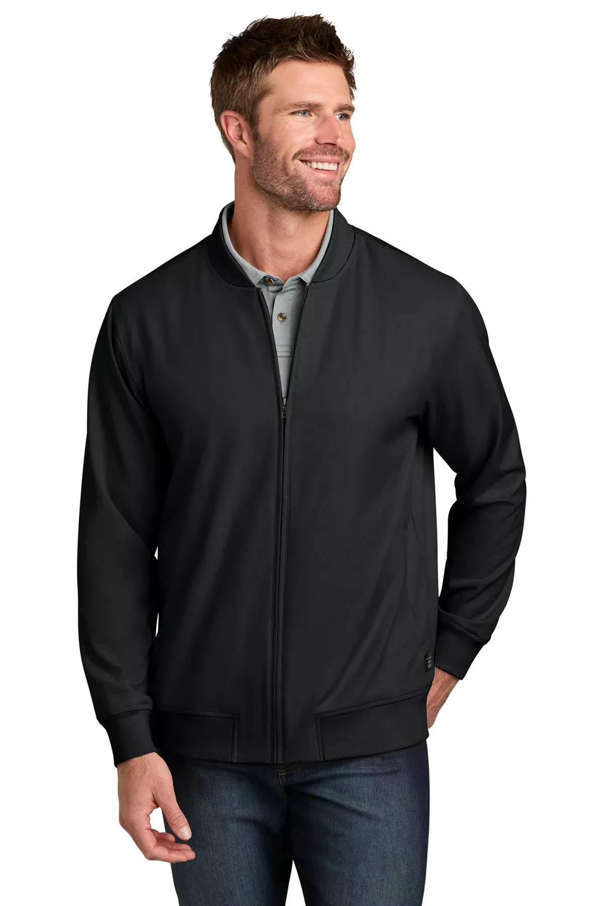 Custom Embroidered or DTF Printed - TravisMathew Bomber Jacket TMA47413