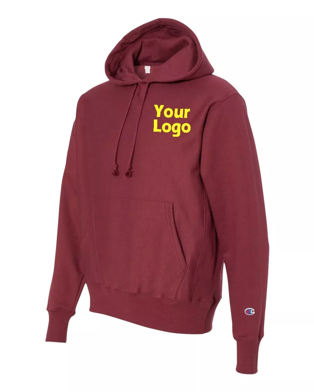 Custom Embroidered Personalized Hoodie - Champion - Reverse Weave Hooded Pullover Sweatshirt