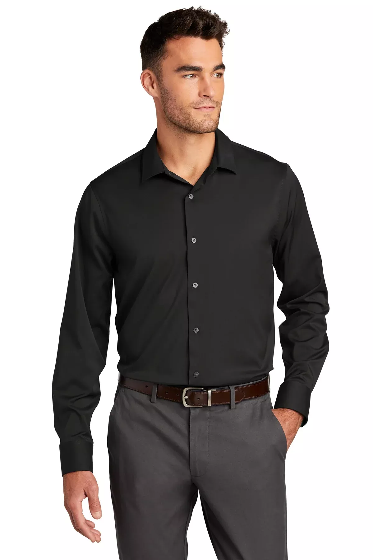Custom Embroidered - Port Authority © City Stretch Shirt W680