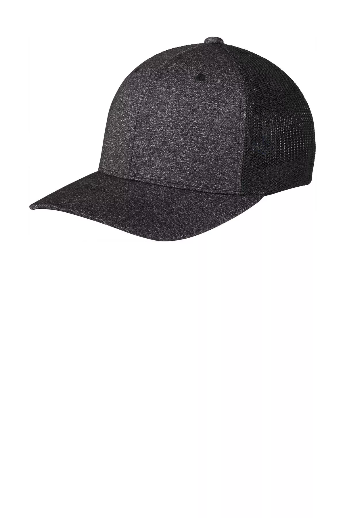 Custom Embroidered - Port AuthorityFlexfitMelange Mesh Back Trucker Cap C302