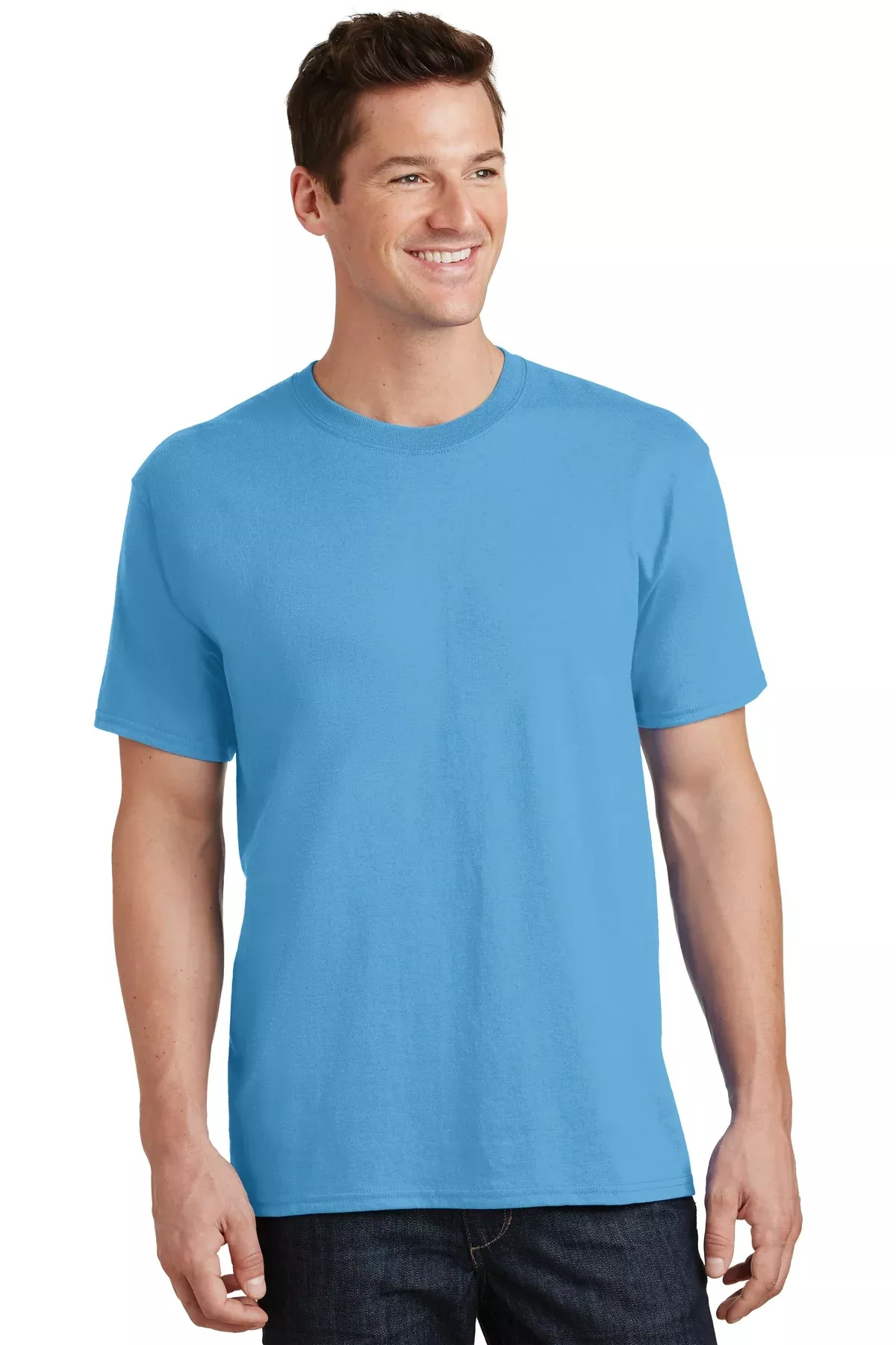 Custom Embroidered - Port & Company - Core Cotton Tee. PC54