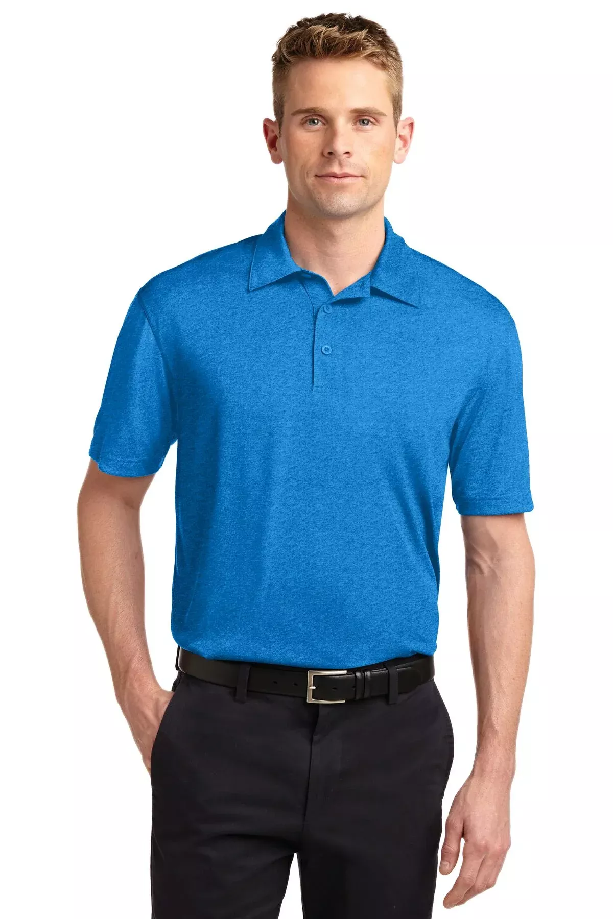 Custom Embroidered - Sport-Tek© Heather Contender© Polo. ST660