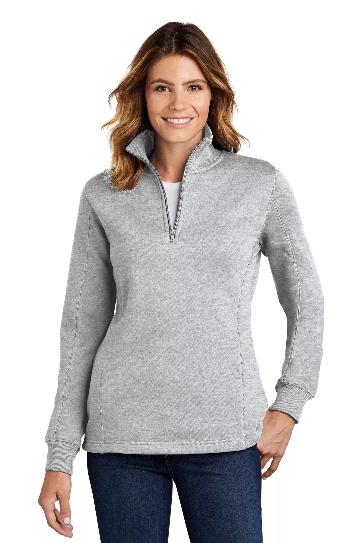 Custom Embroidered - Sport-Tek Ladies 1/4-Zip Sweatshirt. LST253