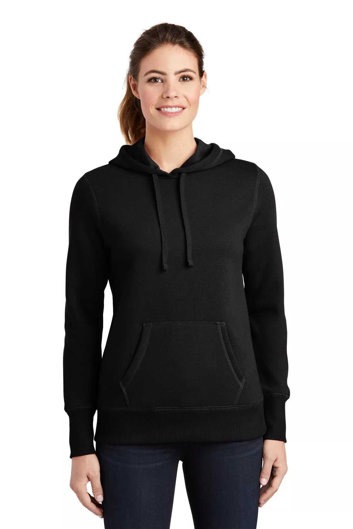 Custom Embroidered - Sport-Tek Ladies Pullover Hooded Sweatshirt. LST254