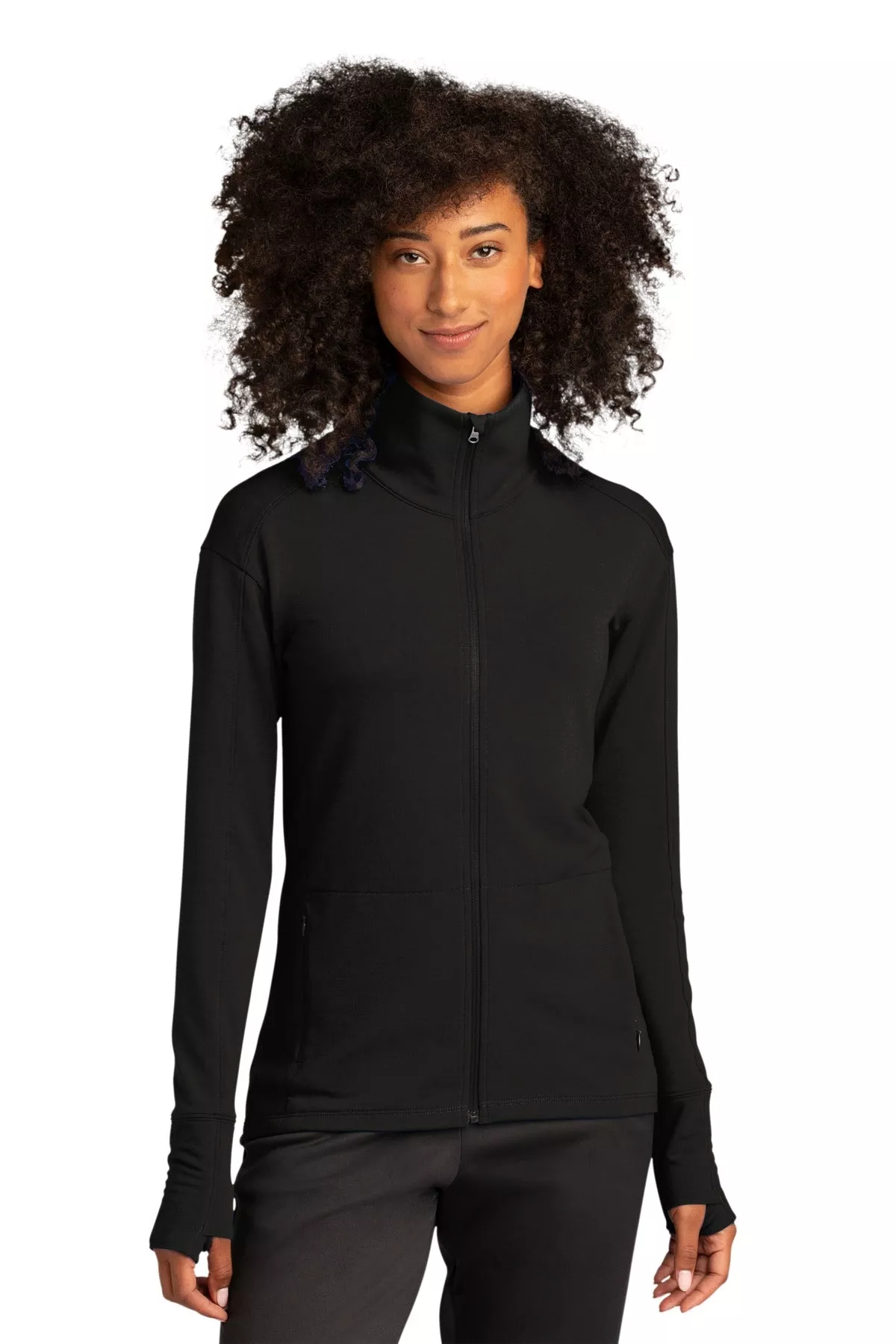 Custom Embroidered - Sport-Tek Ladies Sport-Wick Flex Fleece Full-Zip. LST560