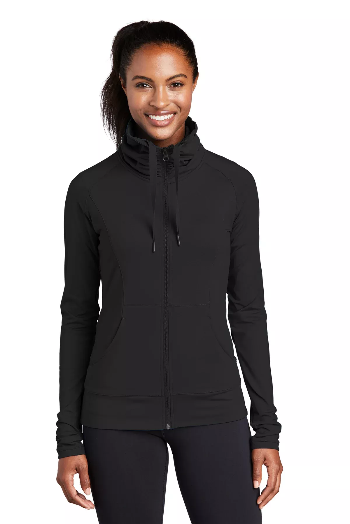 Custom Embroidered - Sport-Tek Ladies Sport-Wick Stretch Full-Zip Jacket. LST852