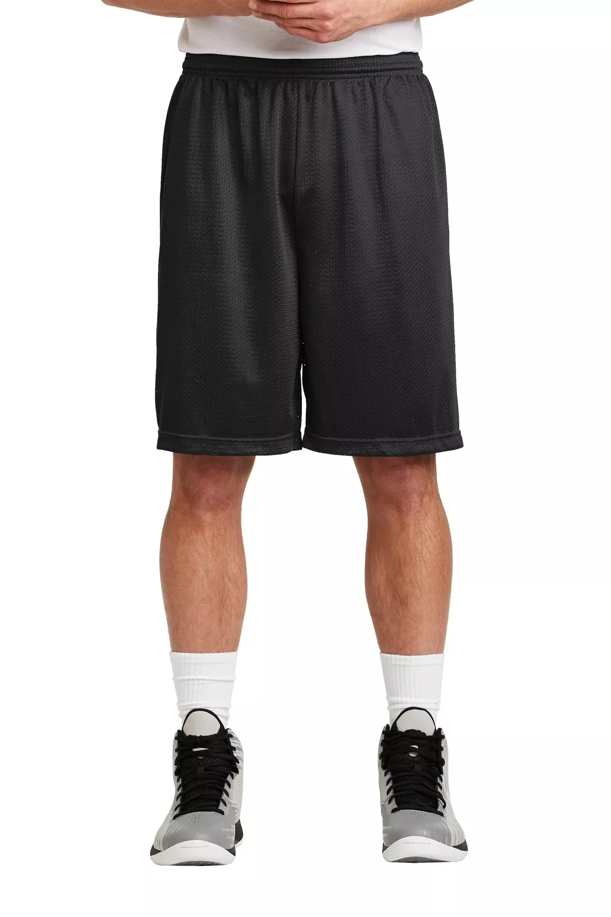 Custom Embroidered - Sport-Tek Long PosiCharge Classic Mesh Short. ST515