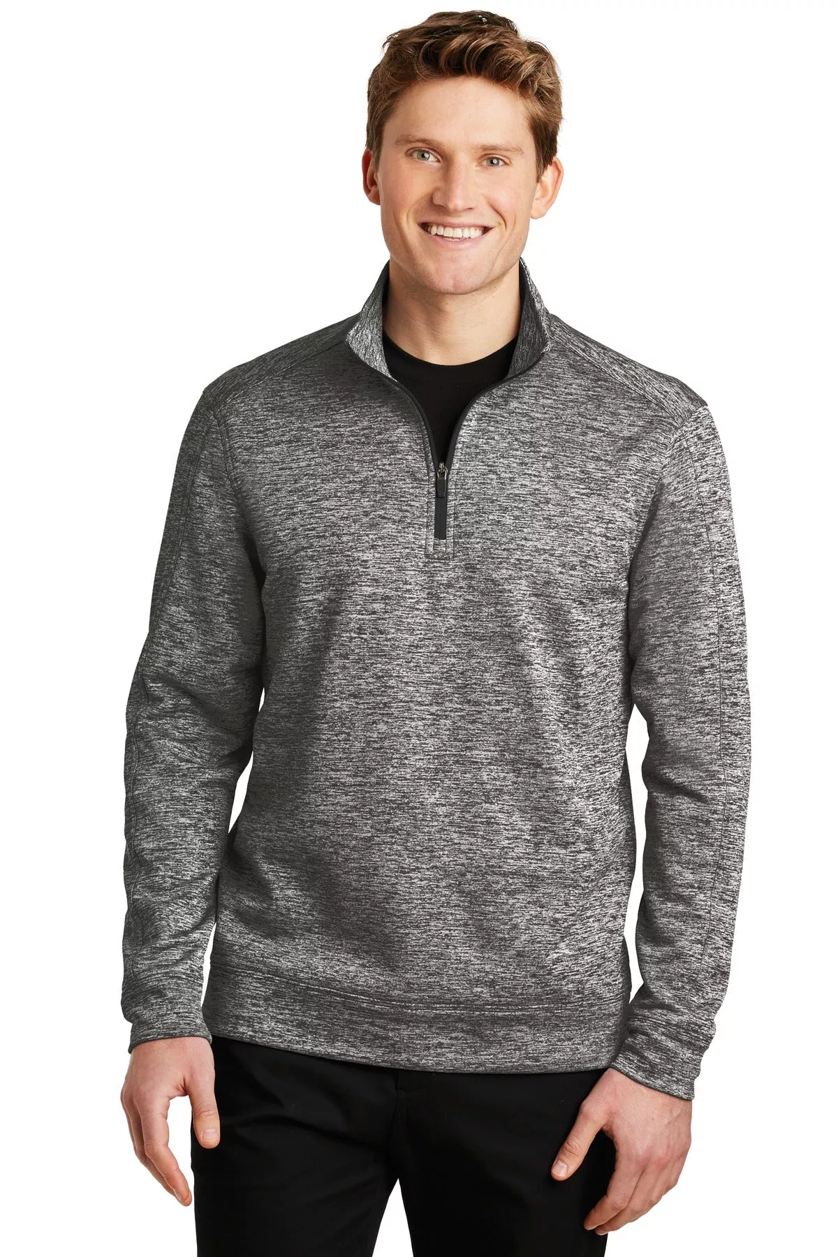 Custom Embroidered - Sport-Tek PosiCharge Electric Heather Fleece 1/4-Zip Pullover. ST226