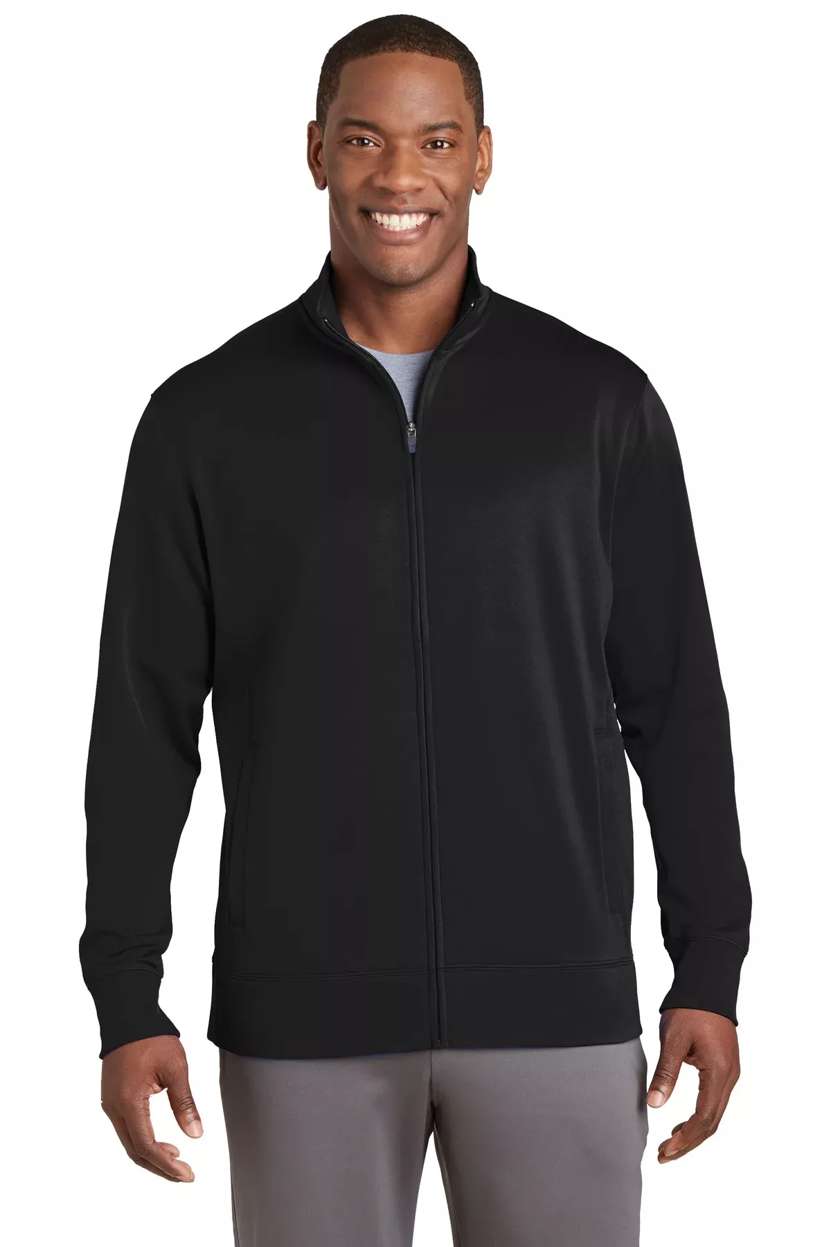 Custom Embroidered - Sport-Tek Sport-Wick Fleece Full-Zip Jacket.ST241