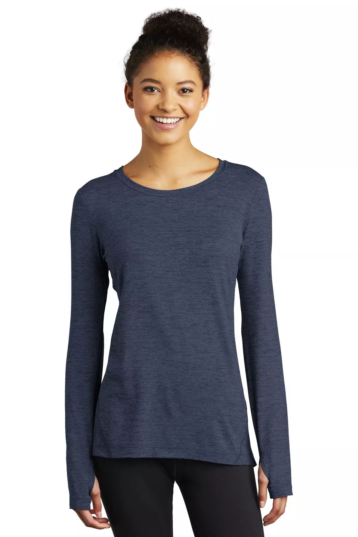 Custom Embroidered - Sport-TekLadies Exchange 1.5 Long Sleeve Crew. LST710