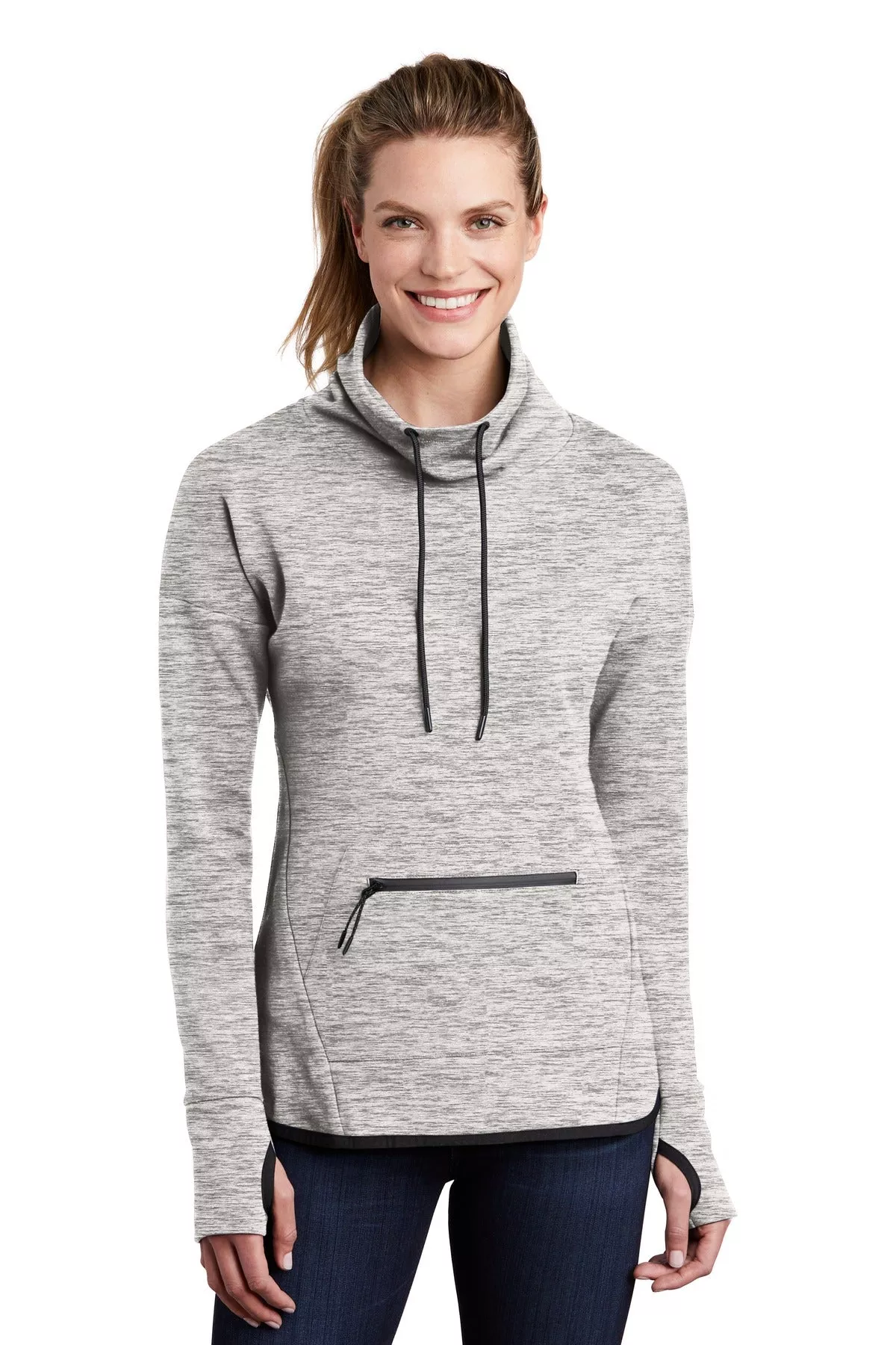 Custom Embroidered - Sport-TekLadies Triumph Cowl Neck Pullover LST280