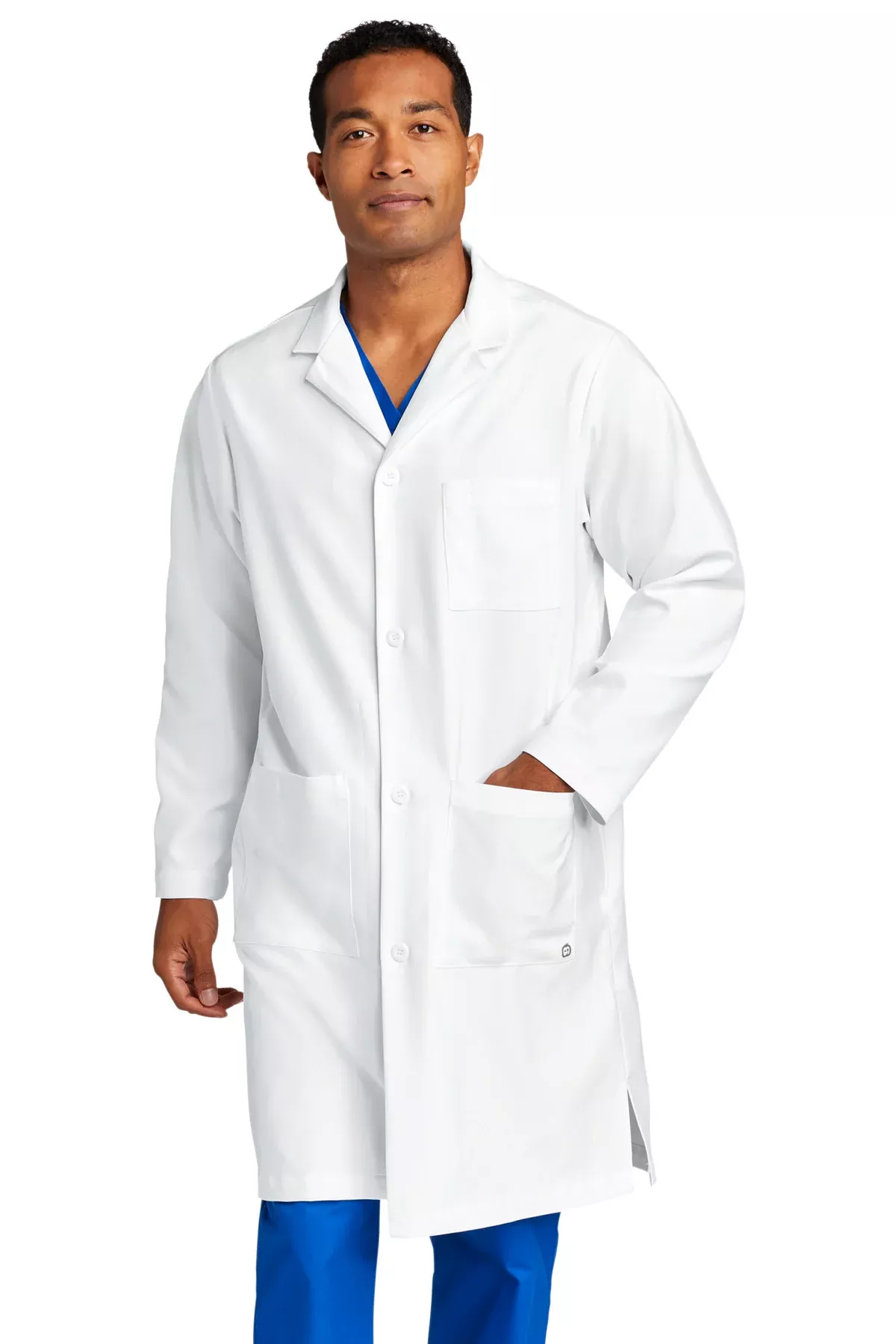 Custom Embroidered - Wink Men's Long Lab Coat WW5172