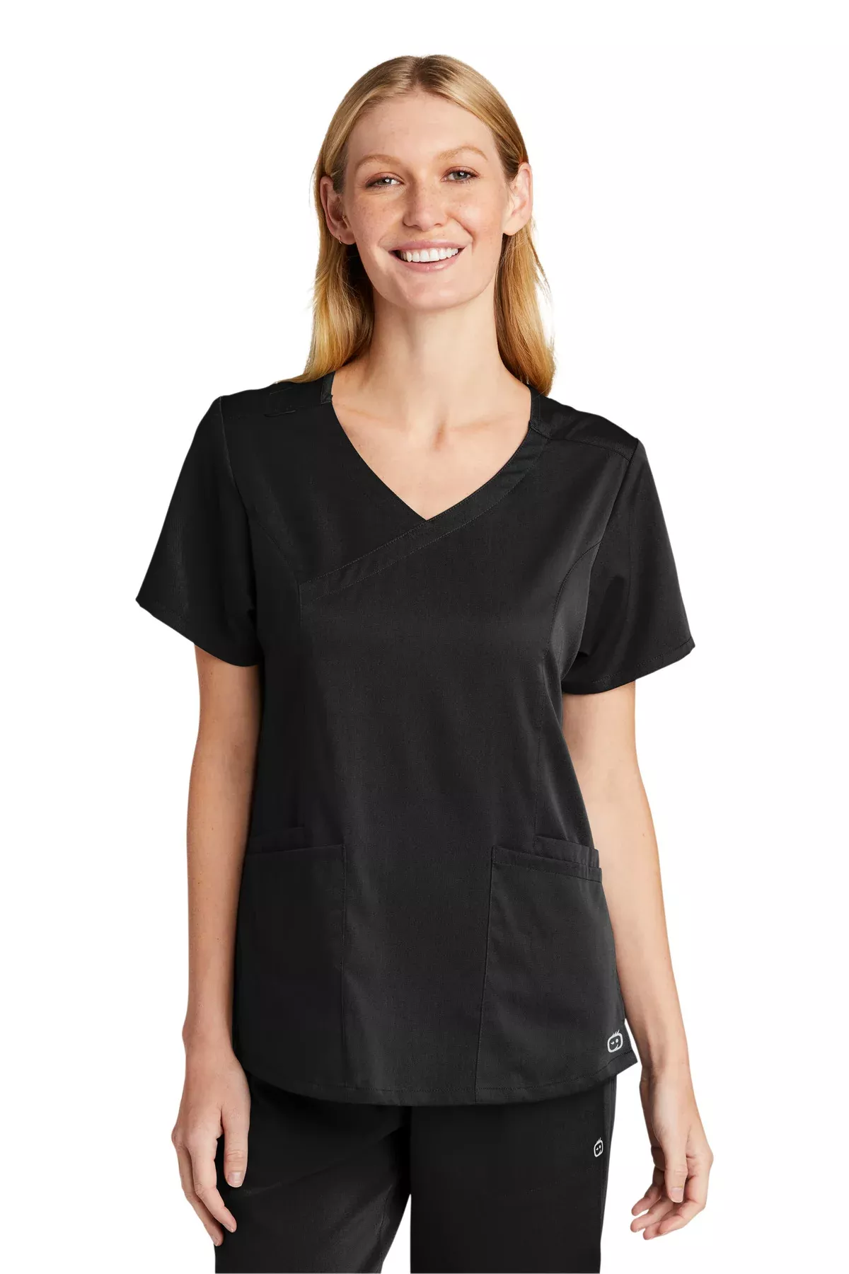 Custom Embroidered - Wink Women's Premiere Flex™ Mock Wrap Top WW4268