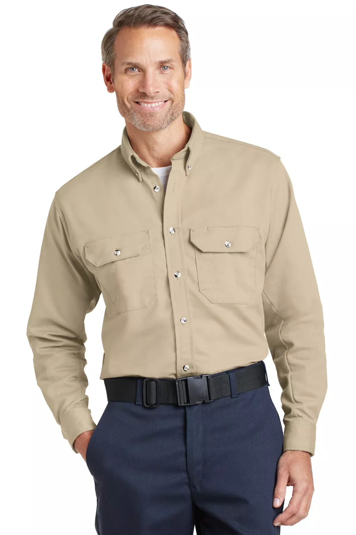 Custom Embroidery or DTF Print - Bulwark EXCEL FR ComforTouch Dress Uniform Shirt. SLU2