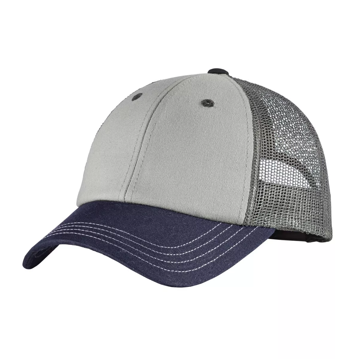 Custom Embroidery or DTF Print - District Tri-Tone Mesh Back Cap DT616