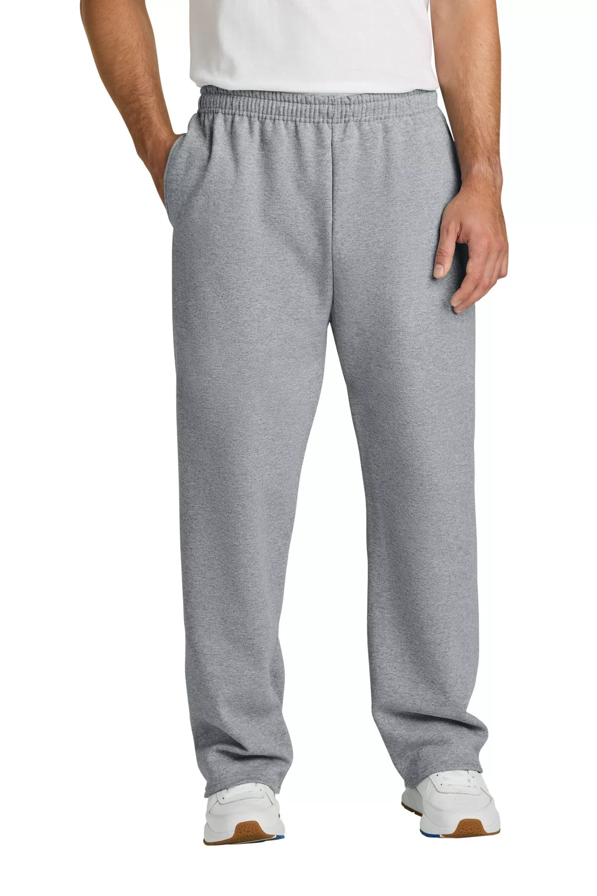 Custom Embroidery or DTF Print - Jerzees NuBlend Open Bottom Pant with Pockets. 974MP