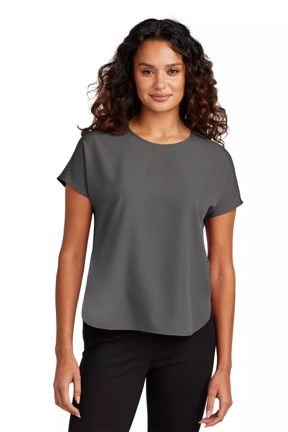 Custom Embroidery or DTF Print - Mercer+Mettle Women's Stretch Crepe Crew MM2015
