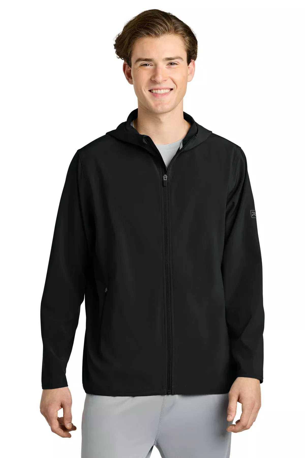 Custom Embroidery or DTF Print - Richardson Barrage Hooded Wind Jacket RA7400FZH