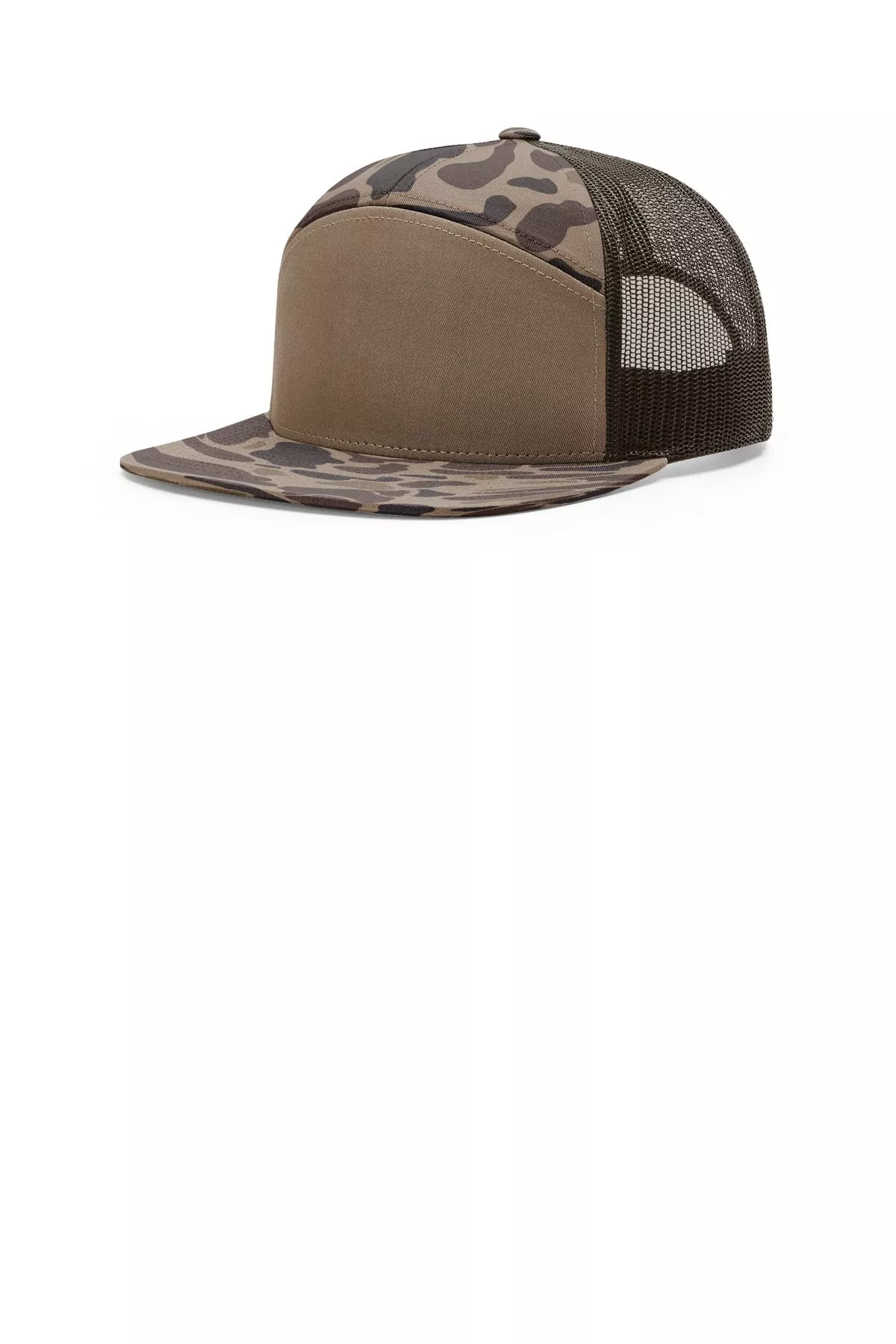 Custom Embroidery or DTF Print - Richardson Printed 7-Panel Trucker 168P