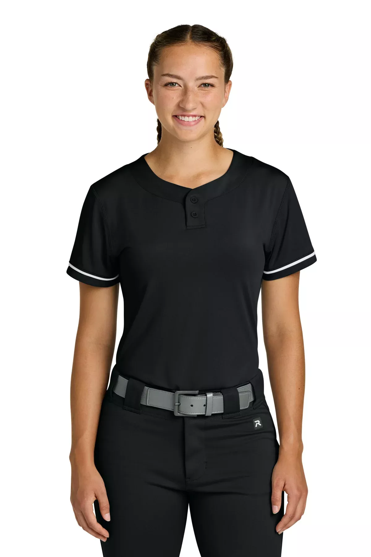 Custom Embroidery or DTF Print - Richardson Women's Select 2-Button Softball Jersey RW7220