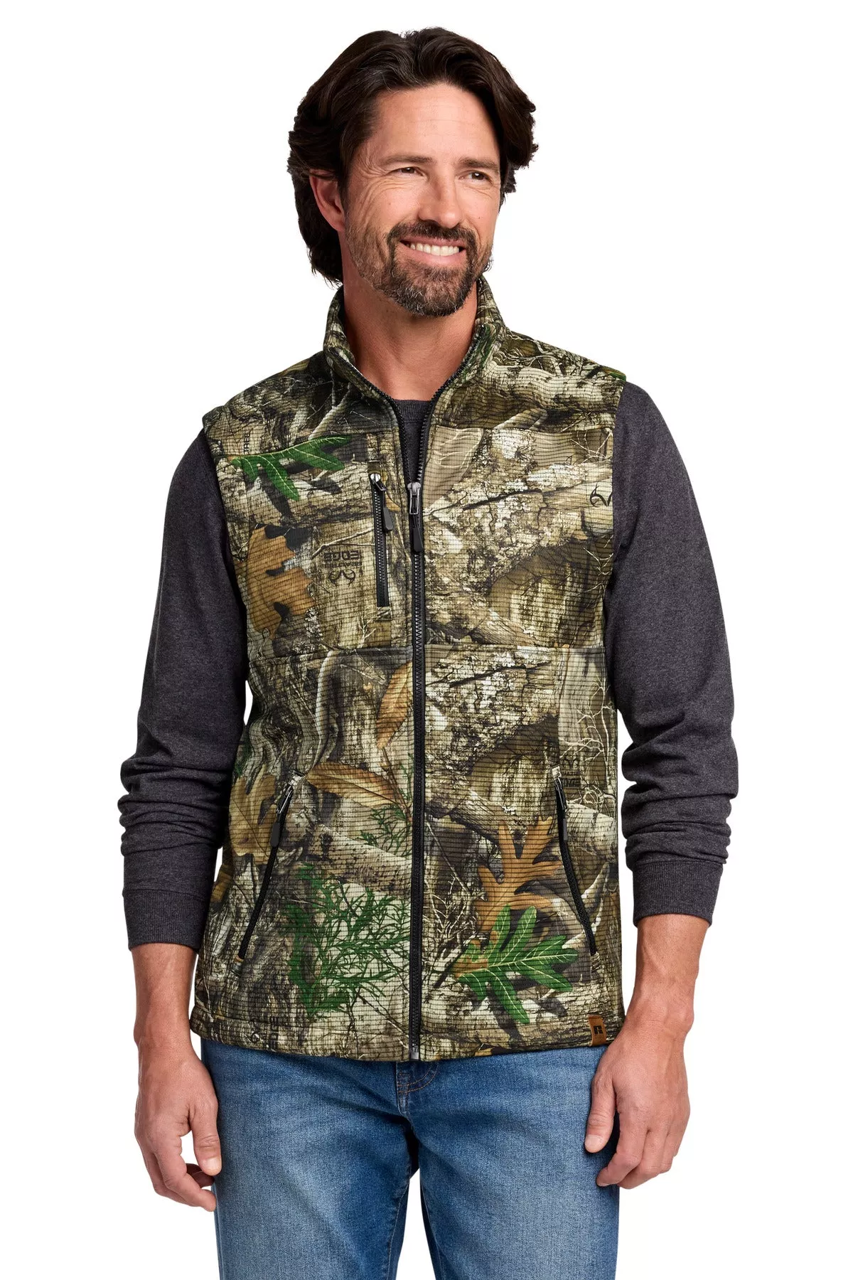 Custom Embroidery or DTF Print - Russell Outdoors ™Realtree Atlas Soft Shell Vest RU603