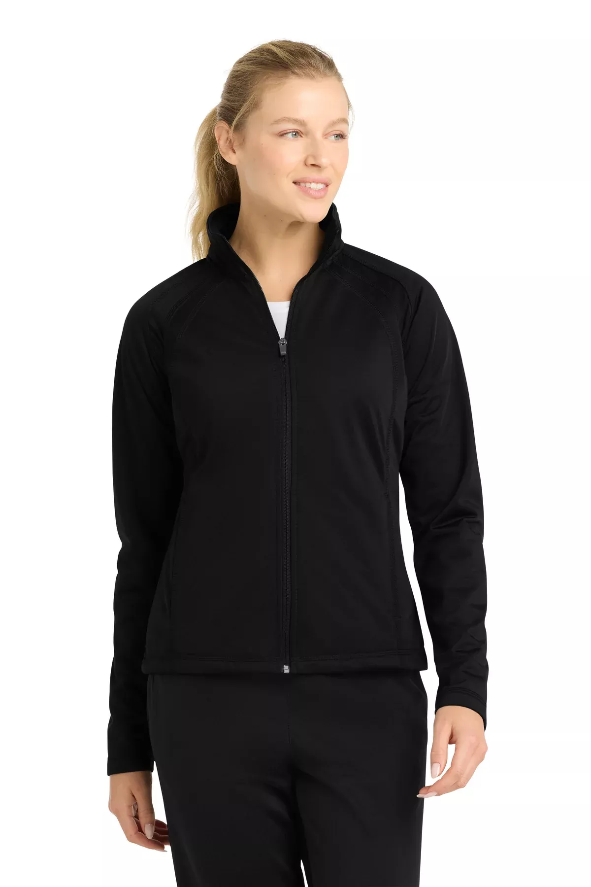 Custom Embroidery or DTF Print - Sport-Tek Women's Tricot Track Jacket. LST90