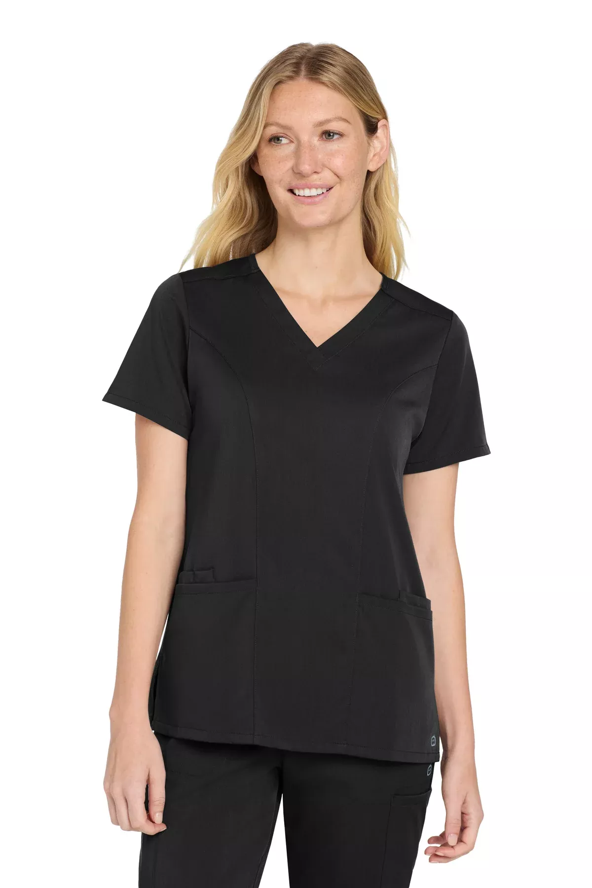 Custom Embroidery or DTF Print - Wink Women's Premiere Flex ™V-Neck Top WW4168