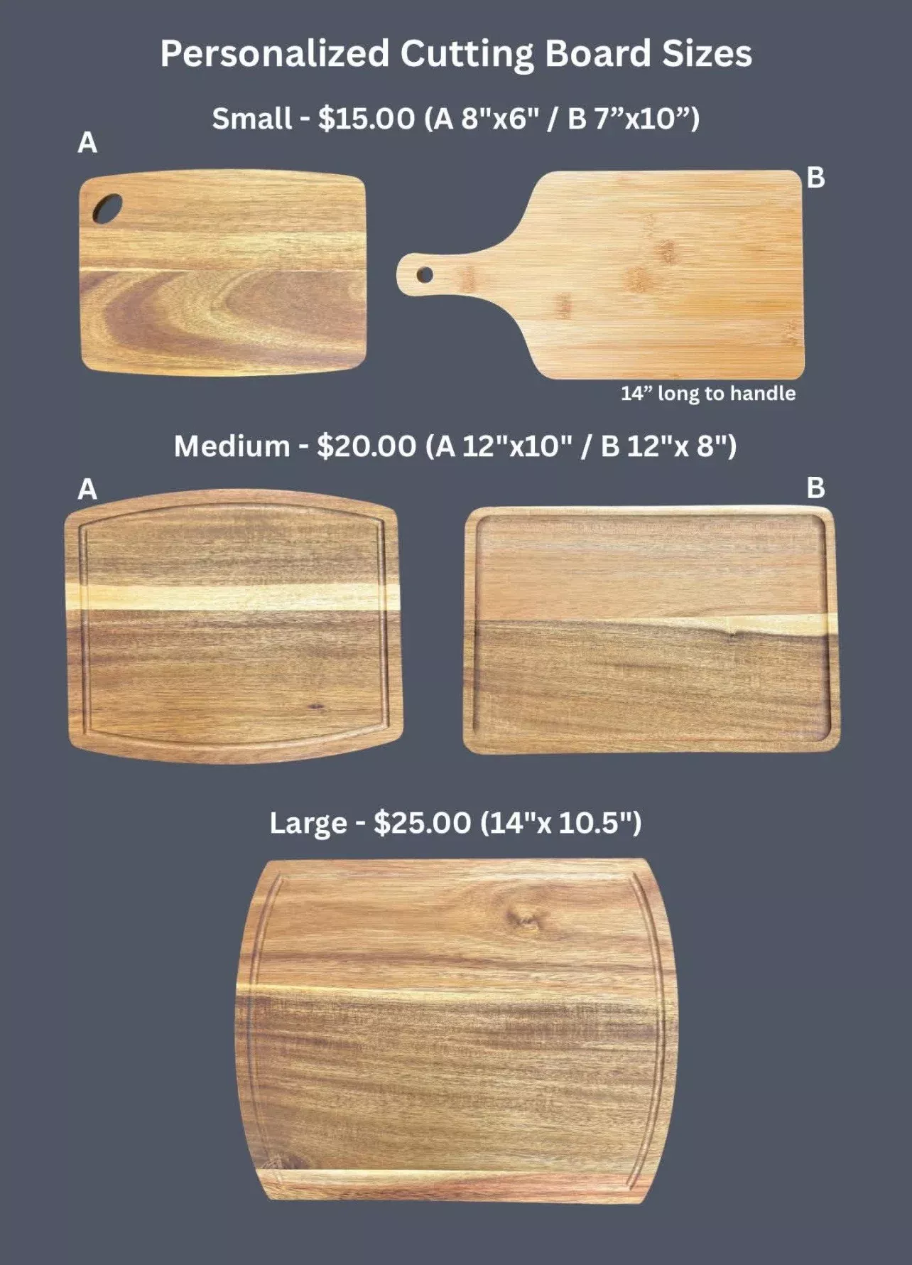 Custom Laser Engraved Cutting Boards