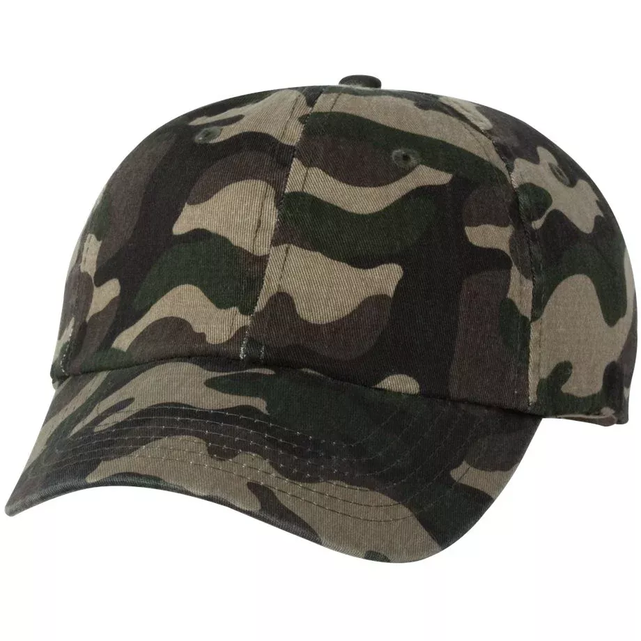Custom Valucap VC300A Dad Hat – Personalized Unstructured Cap - army-green-camo