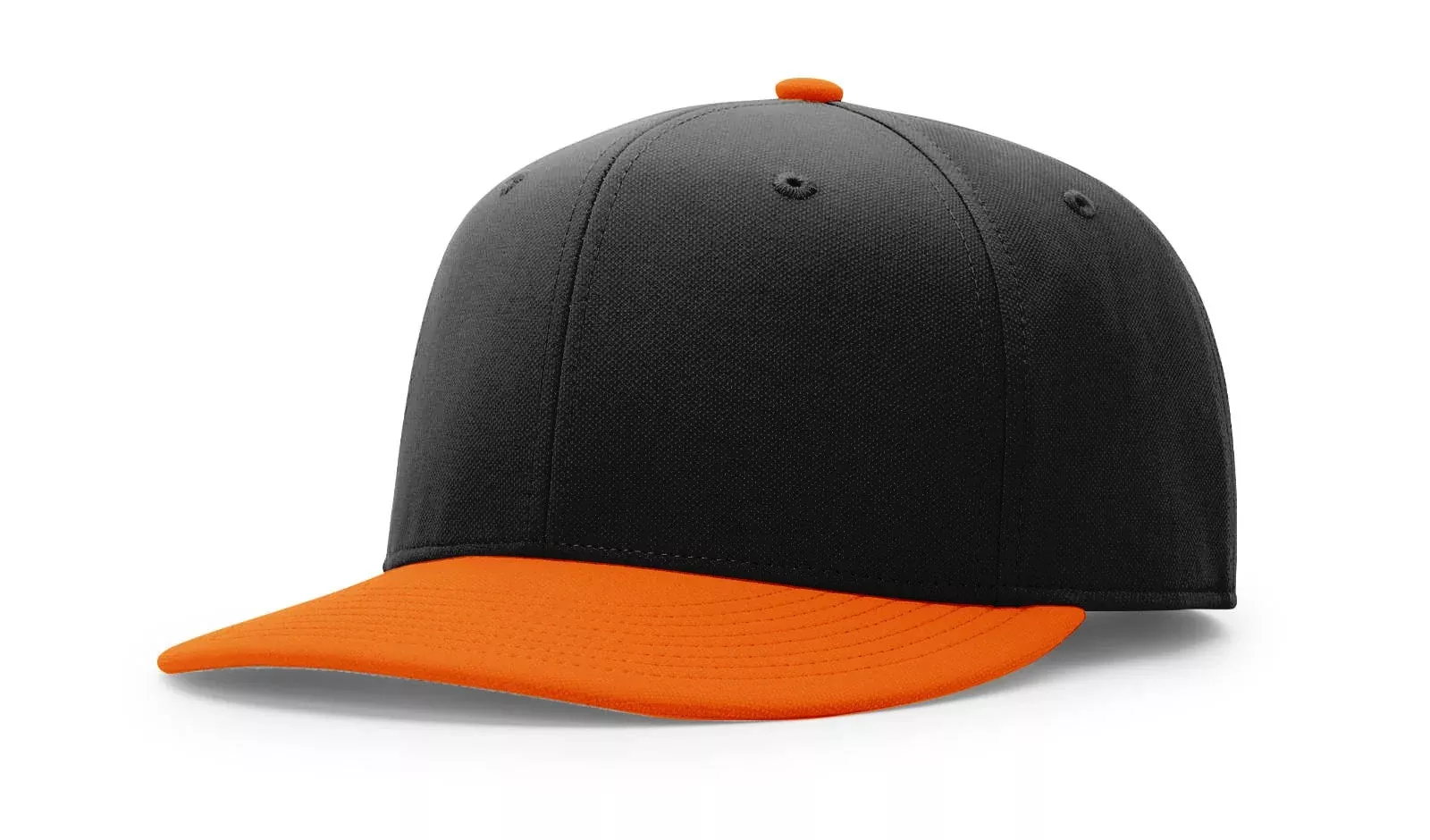 Customized Richardson 675 Score R-Flex Snapback Hat - Black/Orange / SM