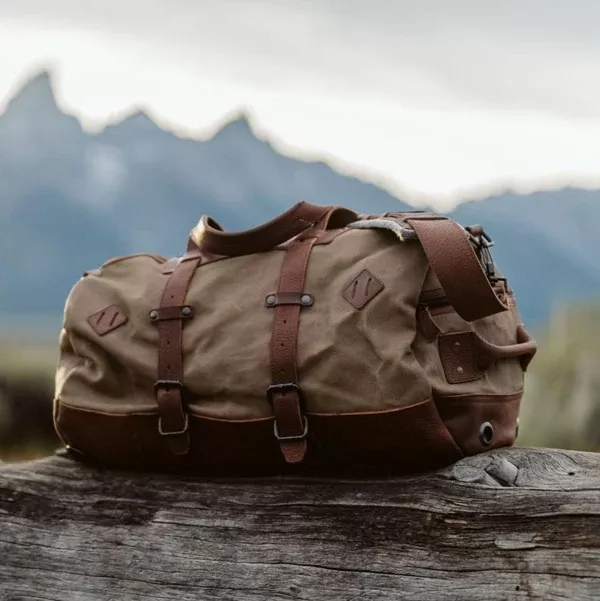 Dakota Waxed Canvas Duffle Bag/Backpack