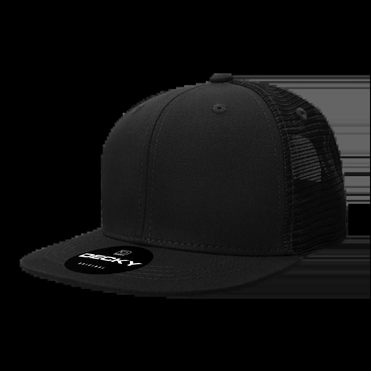 Decky 1052 - 6-Panel Flat Bill Trucker Hat