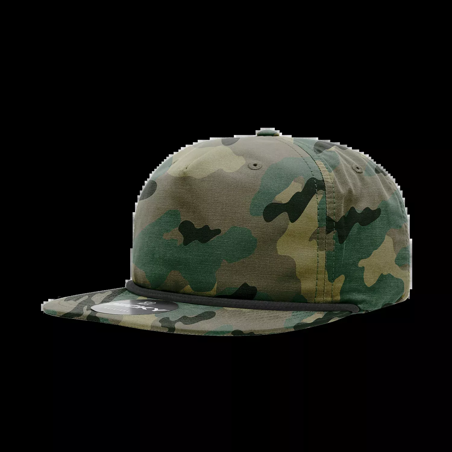 Decky 6044 5 Panel High Profile Relaxed Camo Rope Hat