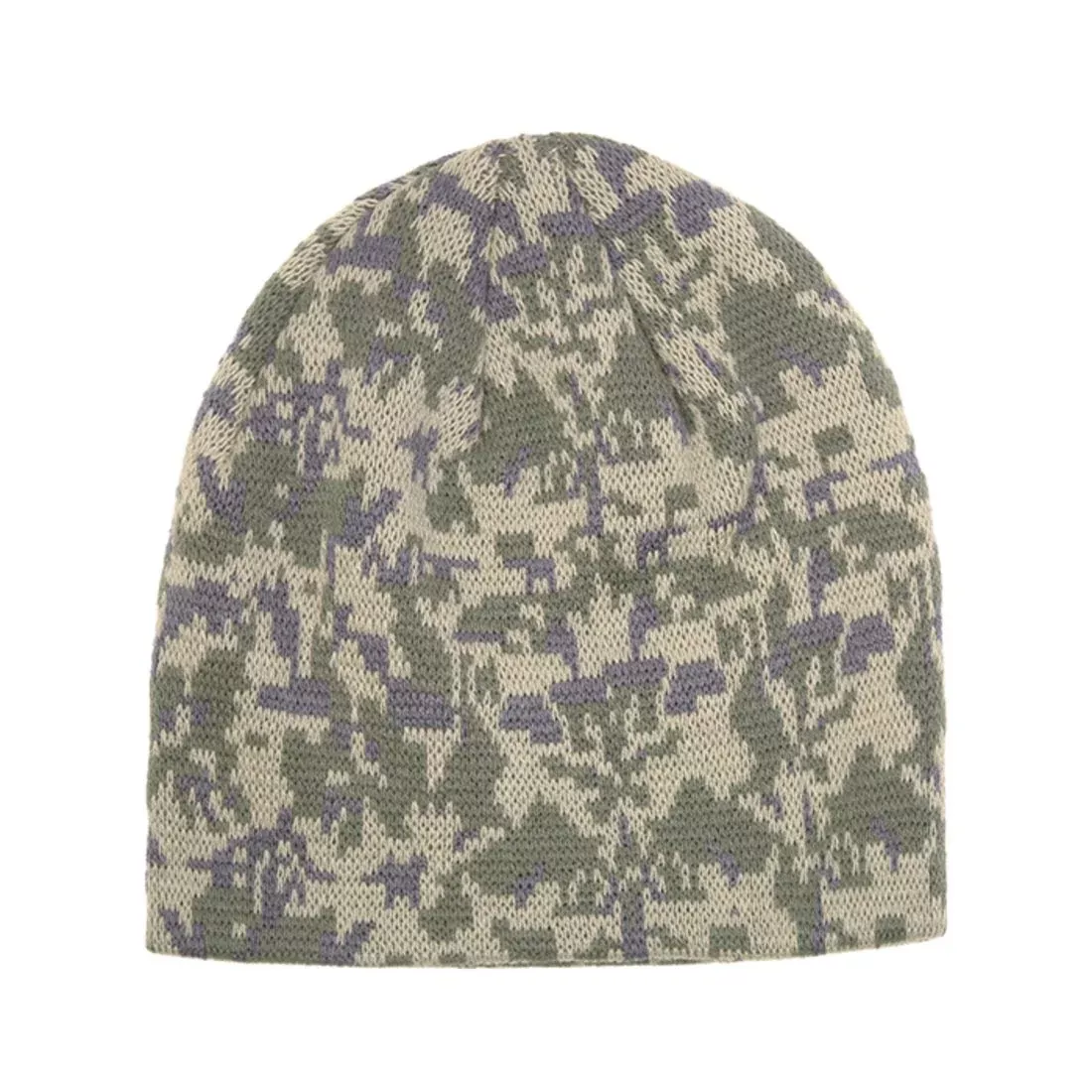 Decky 8031 Camo Short Knit Beanies Winter Warm Ski Uncuffed Caps Military