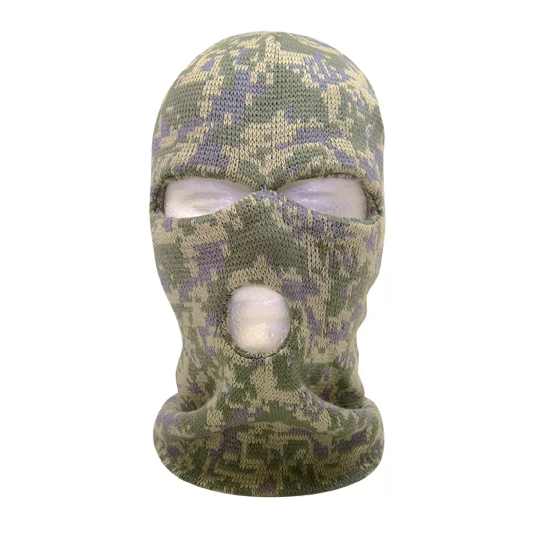 Decky 8032 Camo 3 Hole Winter Snow Face Mask Beanies Knit Tactical Balaclava