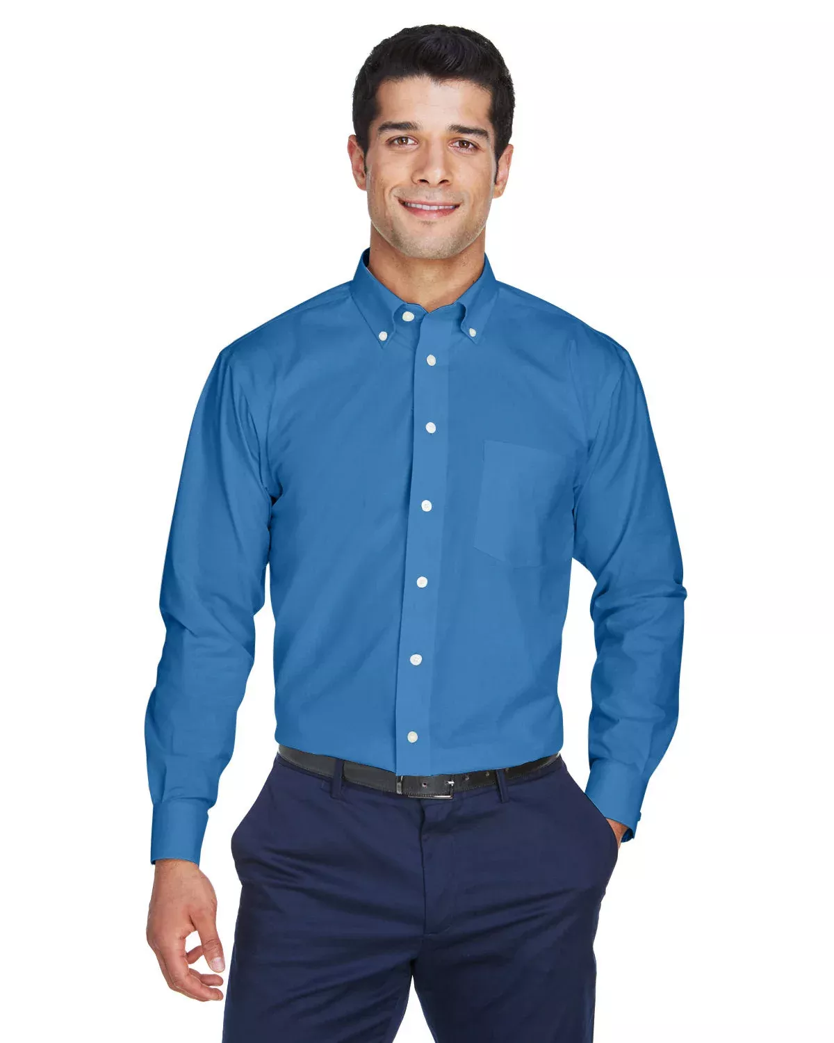 Devon & Jones D630 - Men's Crown Woven Collection Solid Oxford