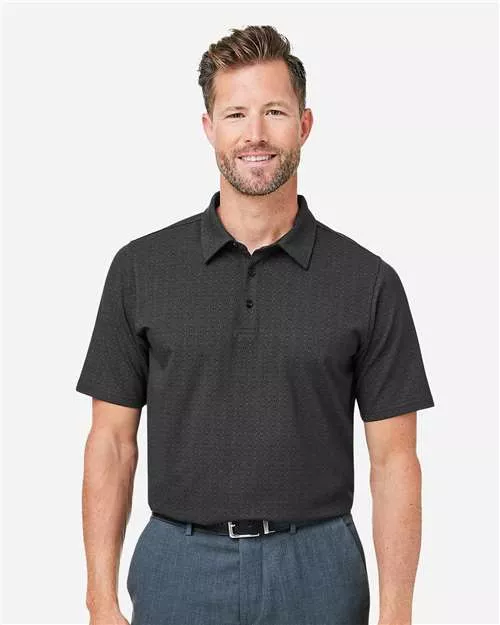 Devon & Jones DG101 Crownlux Performance Geo Polo With Custom Embroidery