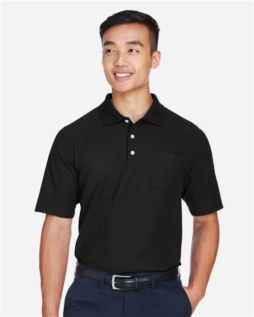 Devon & Jones DG150P DRYTEC20™ Performance Pocket Polo With Custom Embroidery
