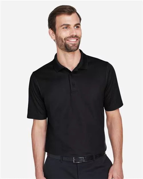 Devon & Jones DG20 CrownLux Performance Plaited Polo With Custom Embroidery