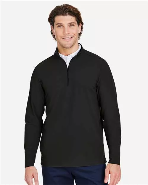 Devon & Jones DG410 CrownLux Performance Windsor Welded Quarter-Zip Pullover With Custom Embroidery