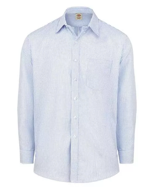 Dickies SSS36 Long Sleeve Oxford Shirt With Custom Embroidery