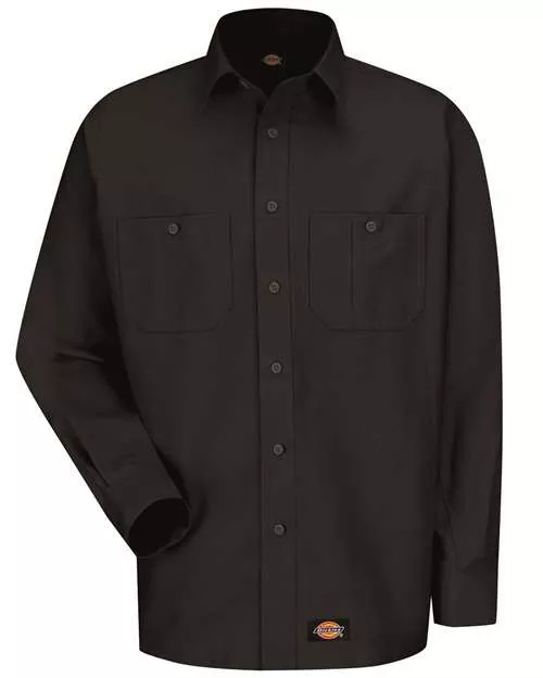 Dickies WS10 Long Sleeve Work Shirt With Custom Embroidery